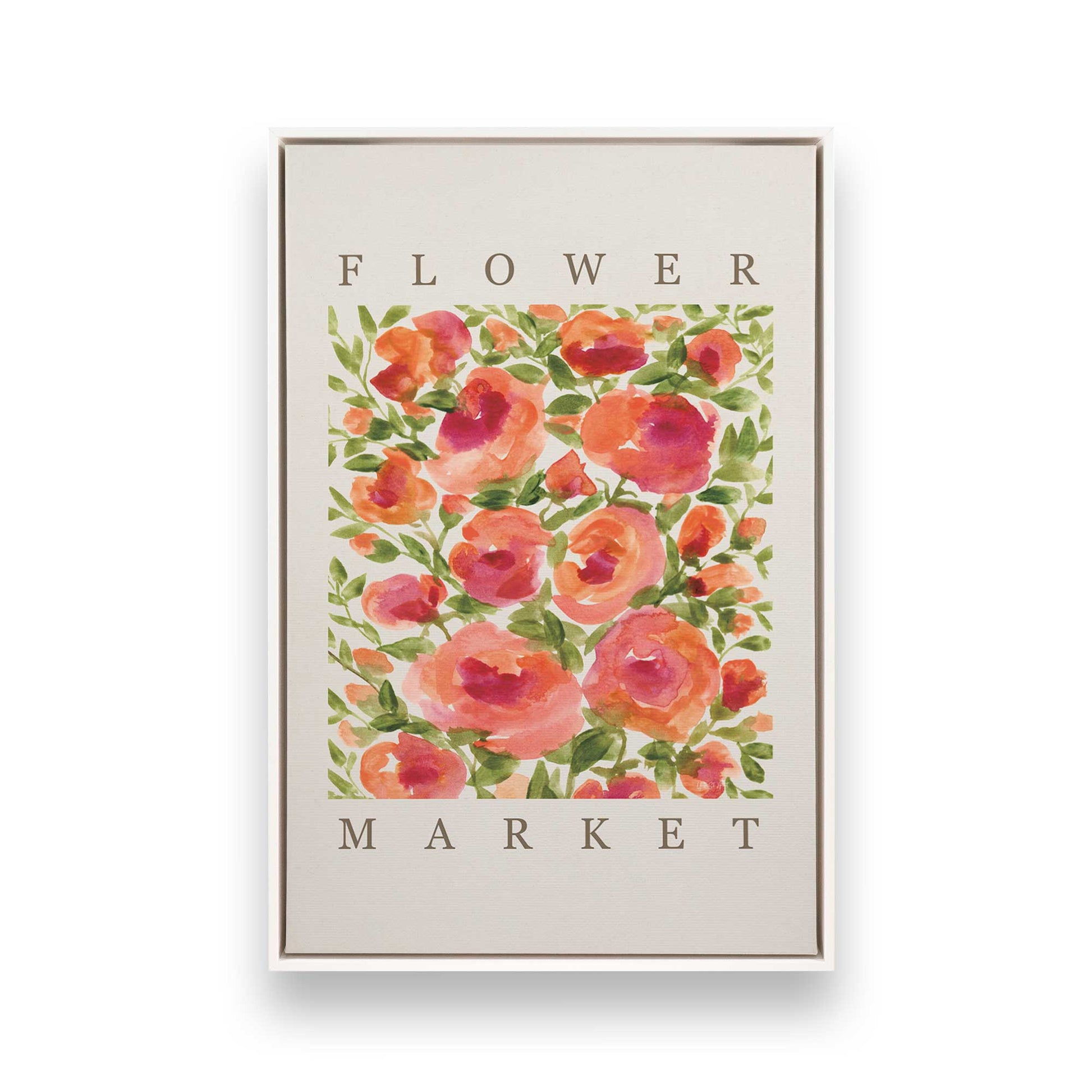 [Color:Opaque White], Picture of art in a White frame
