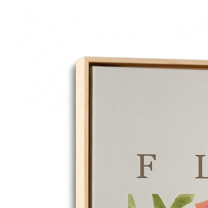 [Color:American Maple], Picture of art in a American Maple frame at an angle
