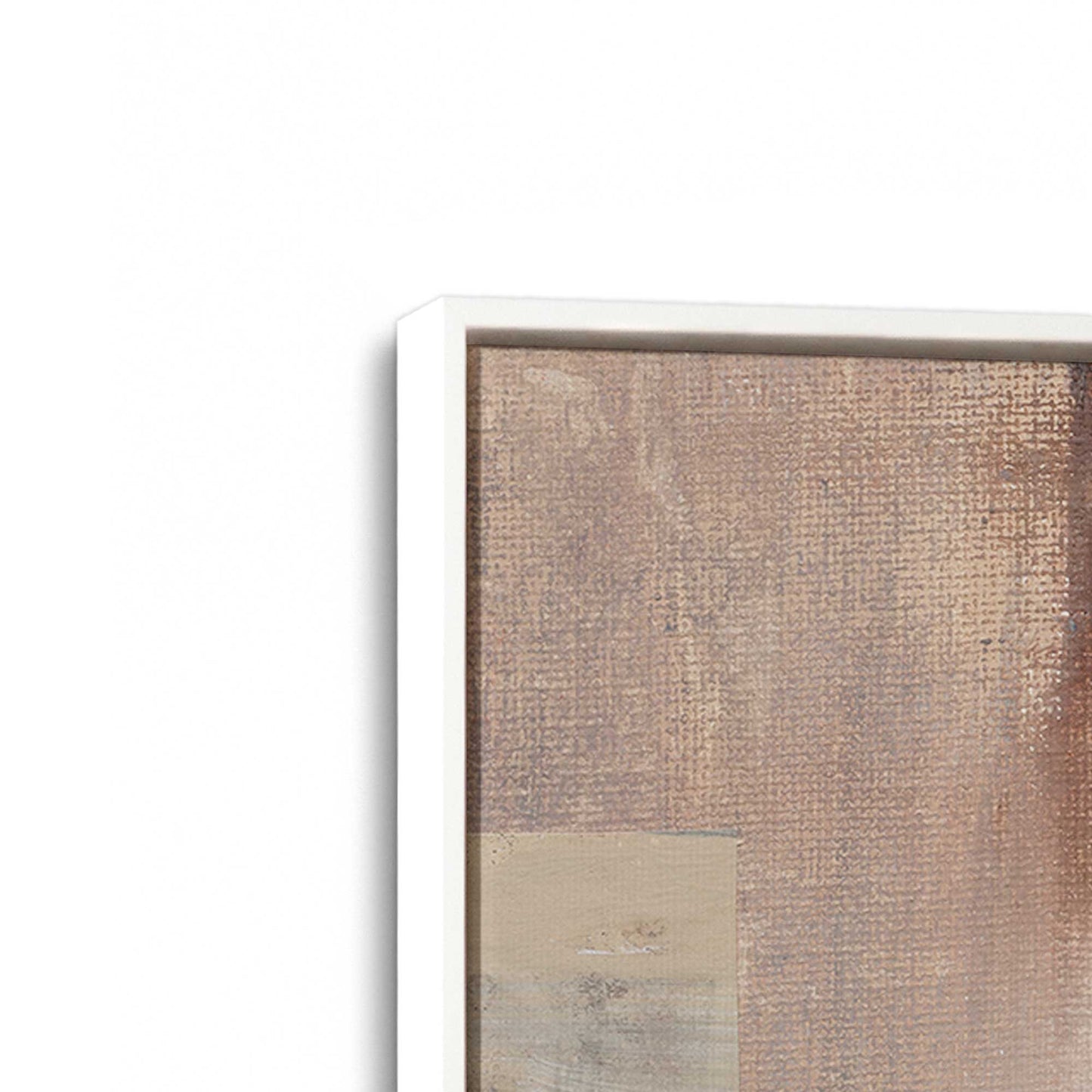 [Color:Opaque White], Picture of art in a White frame at an angle