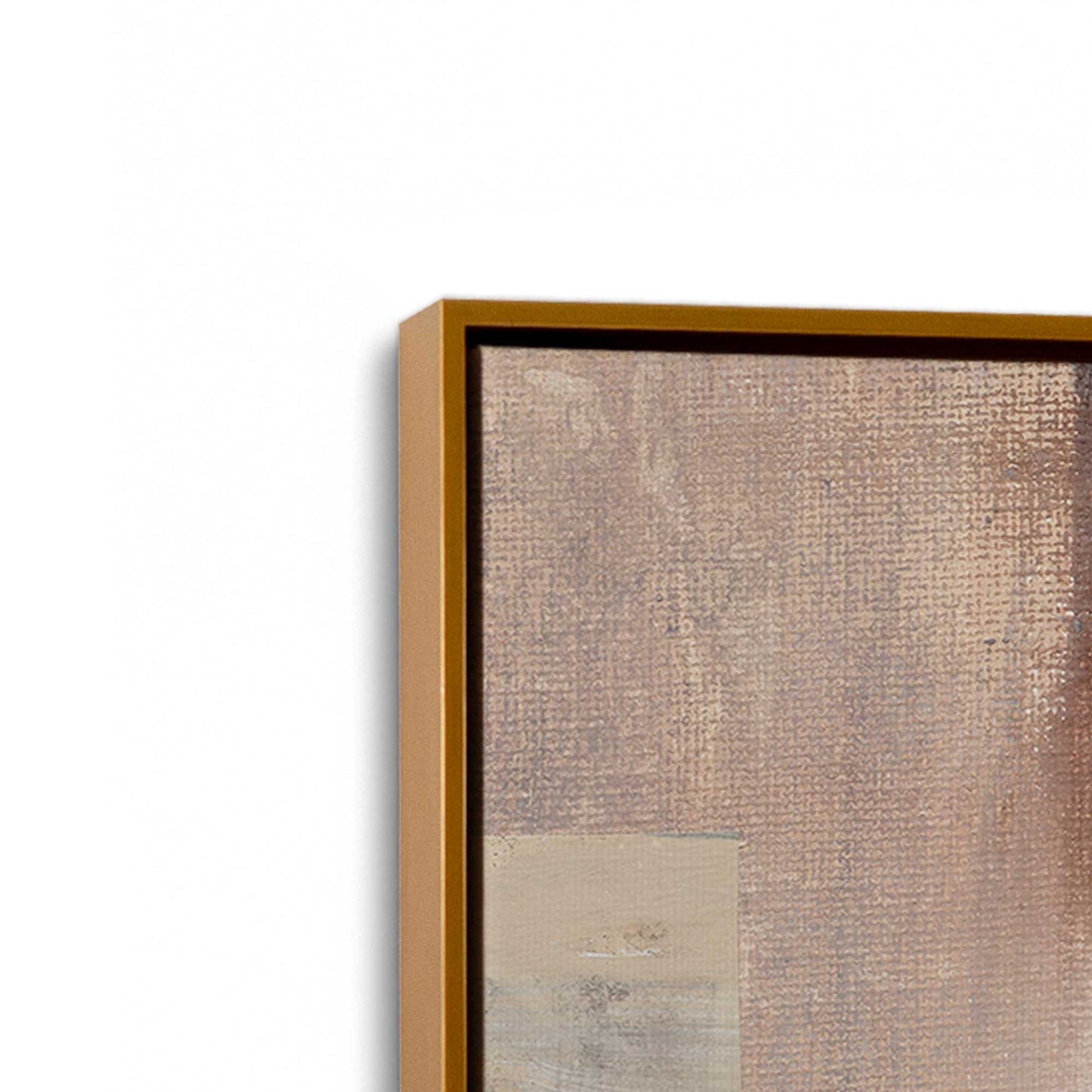 [Color:Polished Gold], Picture of art in a Polished Gold frame at an angle