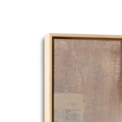 [Color:American Maple], Picture of art in a American Maple frame at an angle
