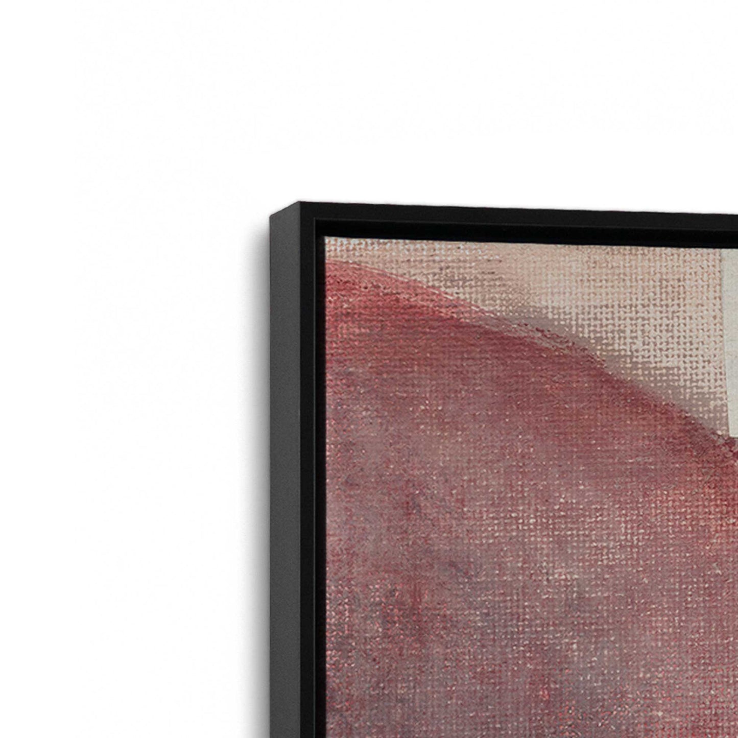 [Color:Satin Black], Picture of art in a Satin Black frame at an angle