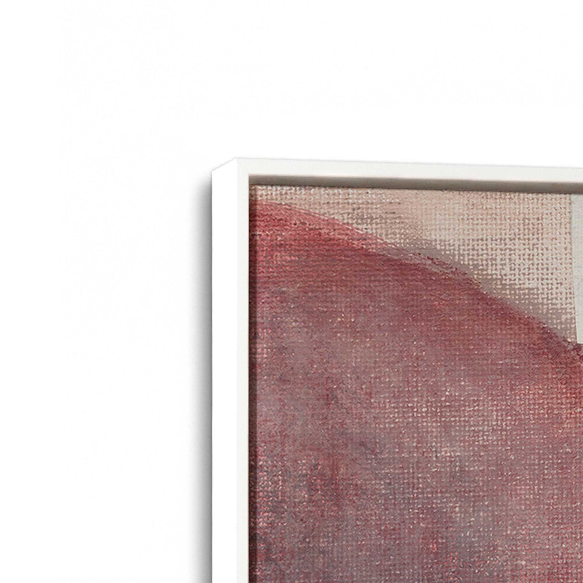 [Color:Opaque White], Picture of art in a White frame at an angle