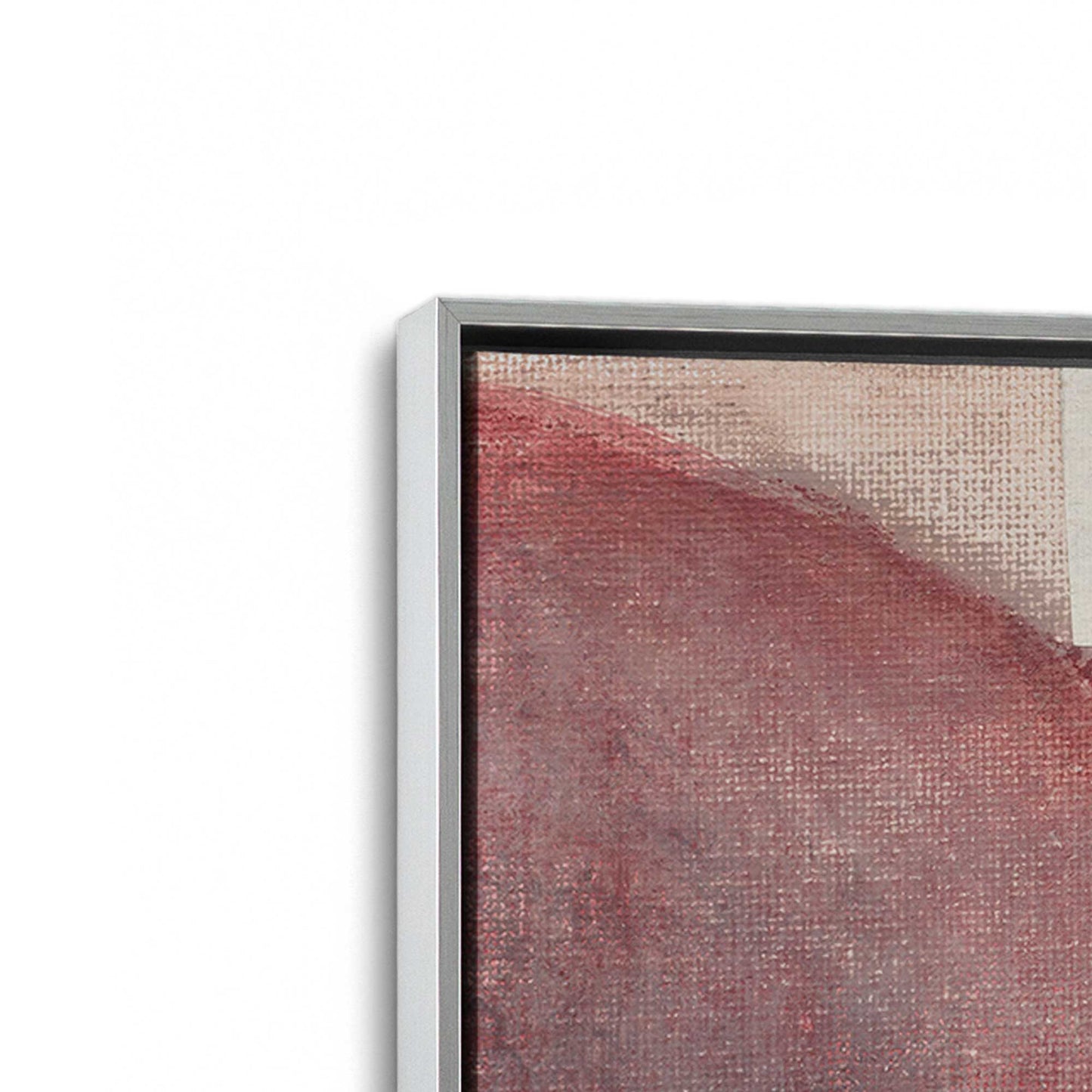 [Color:Polished Chrome], Picture of art in a Polished Chrome frame at an angle