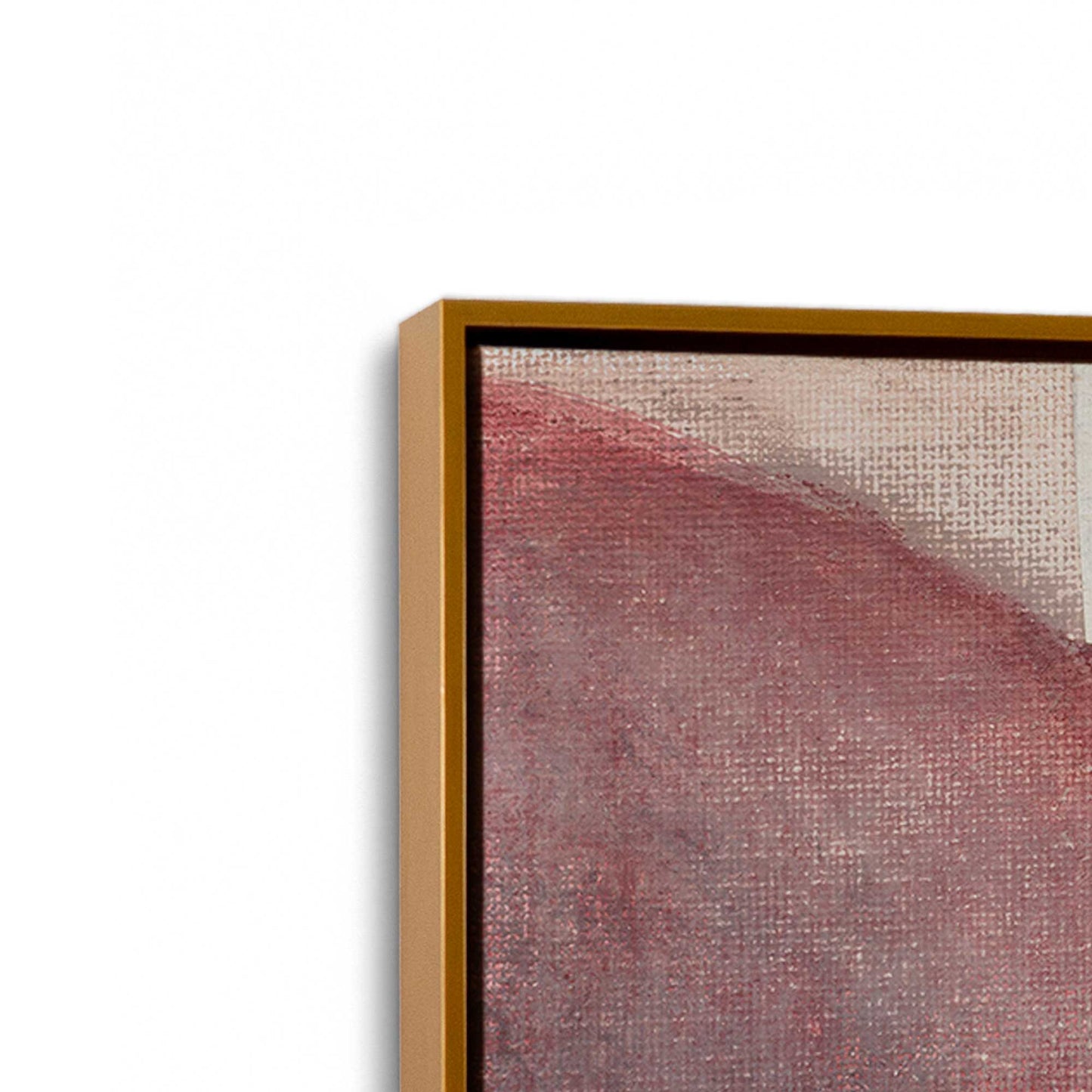[Color:Polished Gold], Picture of art in a Polished Gold frame at an angle