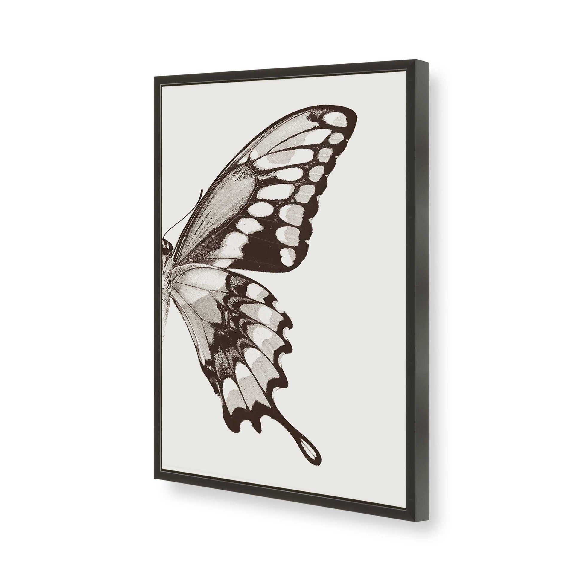 [Color:Satin Black], Picture of art in a Satin Black frame of the corner