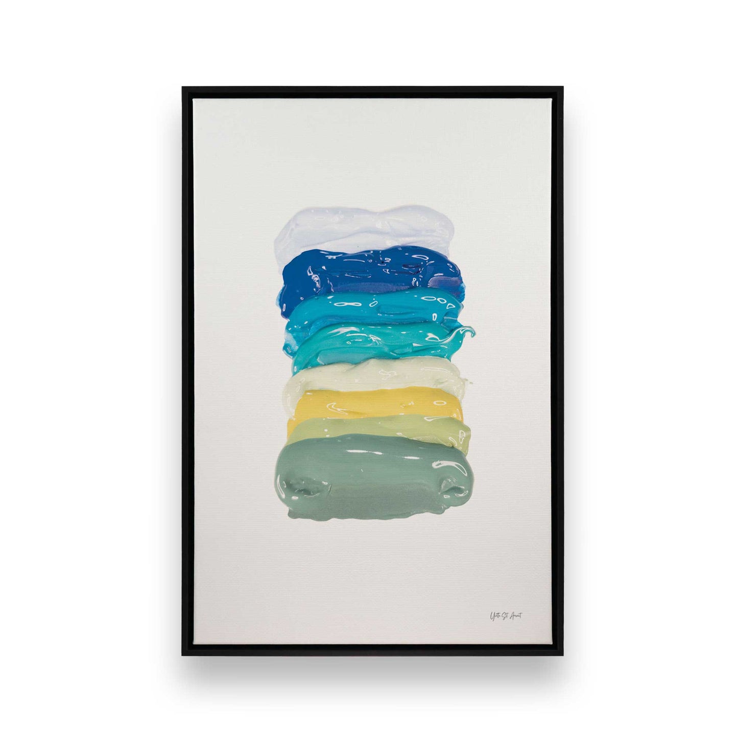 [Color:Satin Black], Picture of art in a Satin Black frame