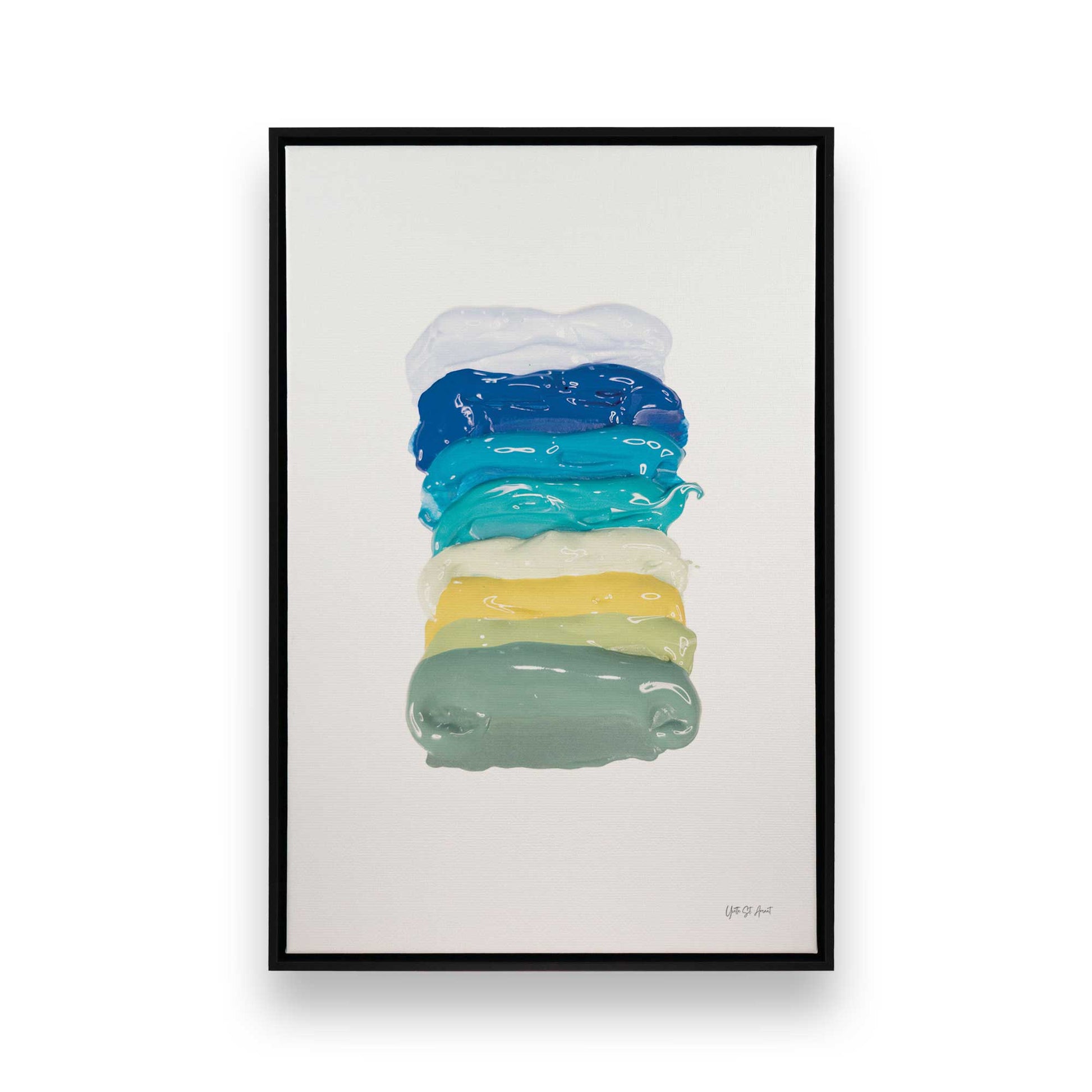 [Color:Satin Black], Picture of art in a Satin Black frame