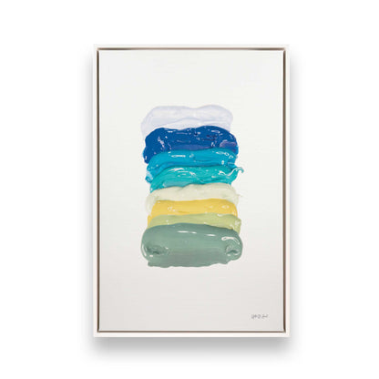 [Color:Opaque White], Picture of art in a White frame