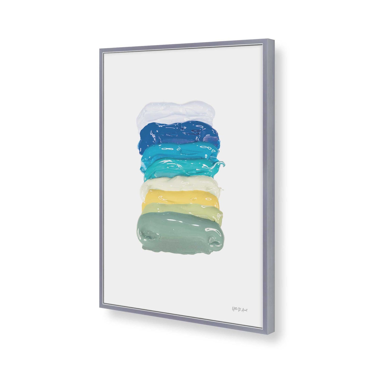 [Color:Polished Chrome], Picture of art in a Polished Chrome frame of the corner
