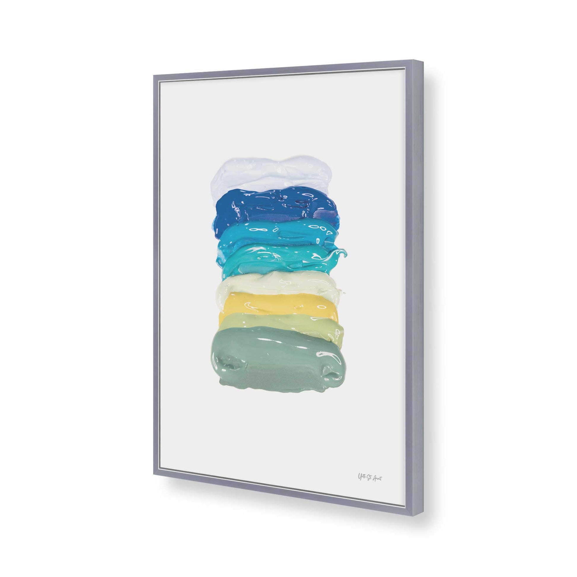 [Color:Polished Chrome], Picture of art in a Polished Chrome frame of the corner