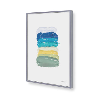 [Color:Polished Chrome], Picture of art in a Polished Chrome frame of the corner