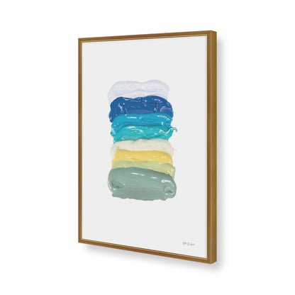 [Color:Polished Gold], Picture of art in a Polished Gold frame of the corner