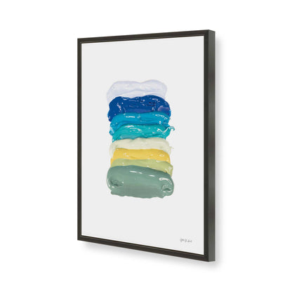 [Color:Satin Black], Picture of art in a Satin Black frame of the corner