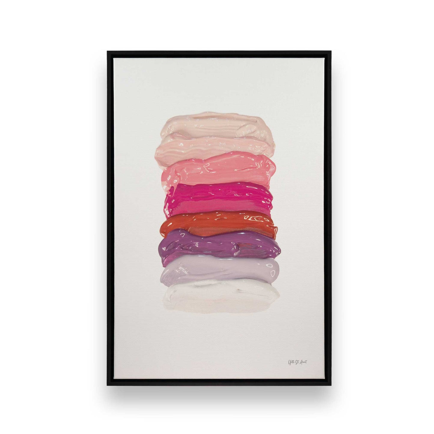 [Color:Satin Black], Picture of art in a Satin Black frame