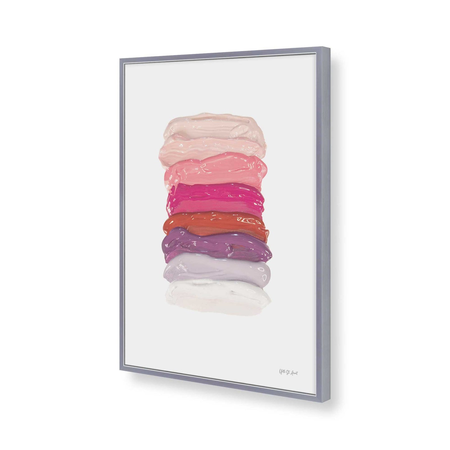 [Color:Polished Chrome], Picture of art in a Polished Chrome frame of the corner