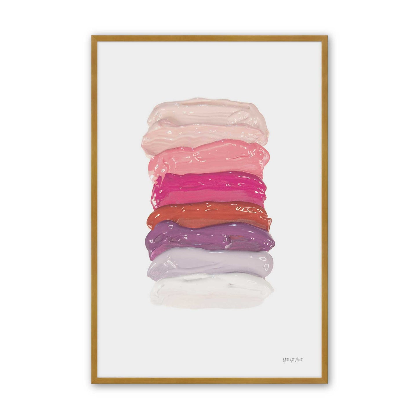 [Color:Polished Gold], Picture of art in a Polished Gold frame