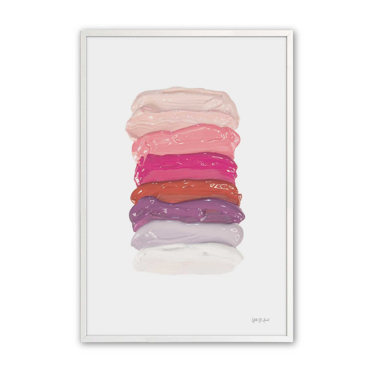 [Color:Opaque White], Picture of art in a Opaque White frame