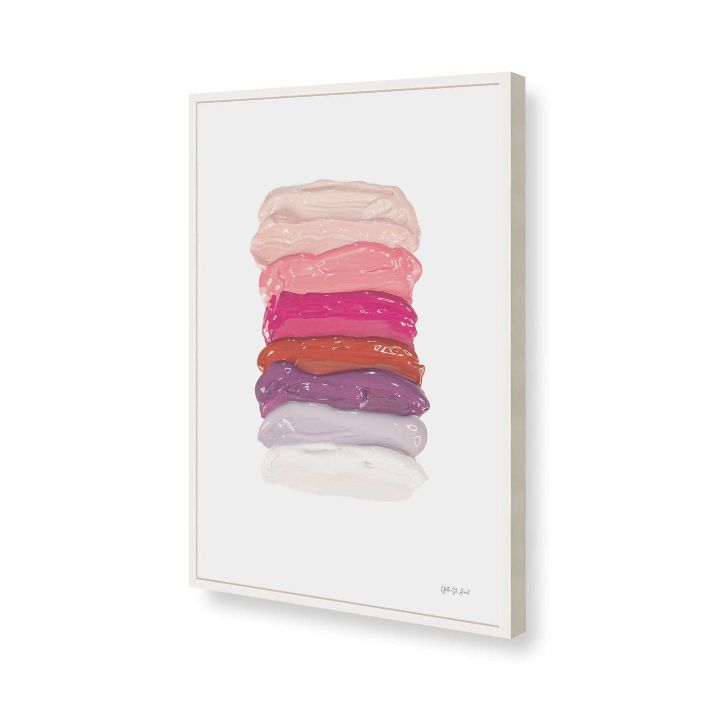 [Color:Opaque White], Picture of art in a Opaque White frame of the corner