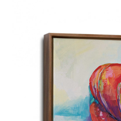 [Color:Walnut], Picture of art in a Walnut frame at an angle