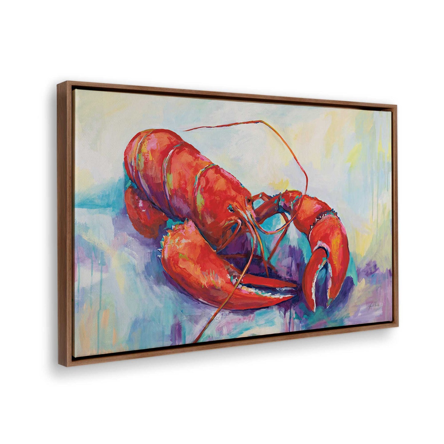 [Color:Walnut], Picture of the corner of the art