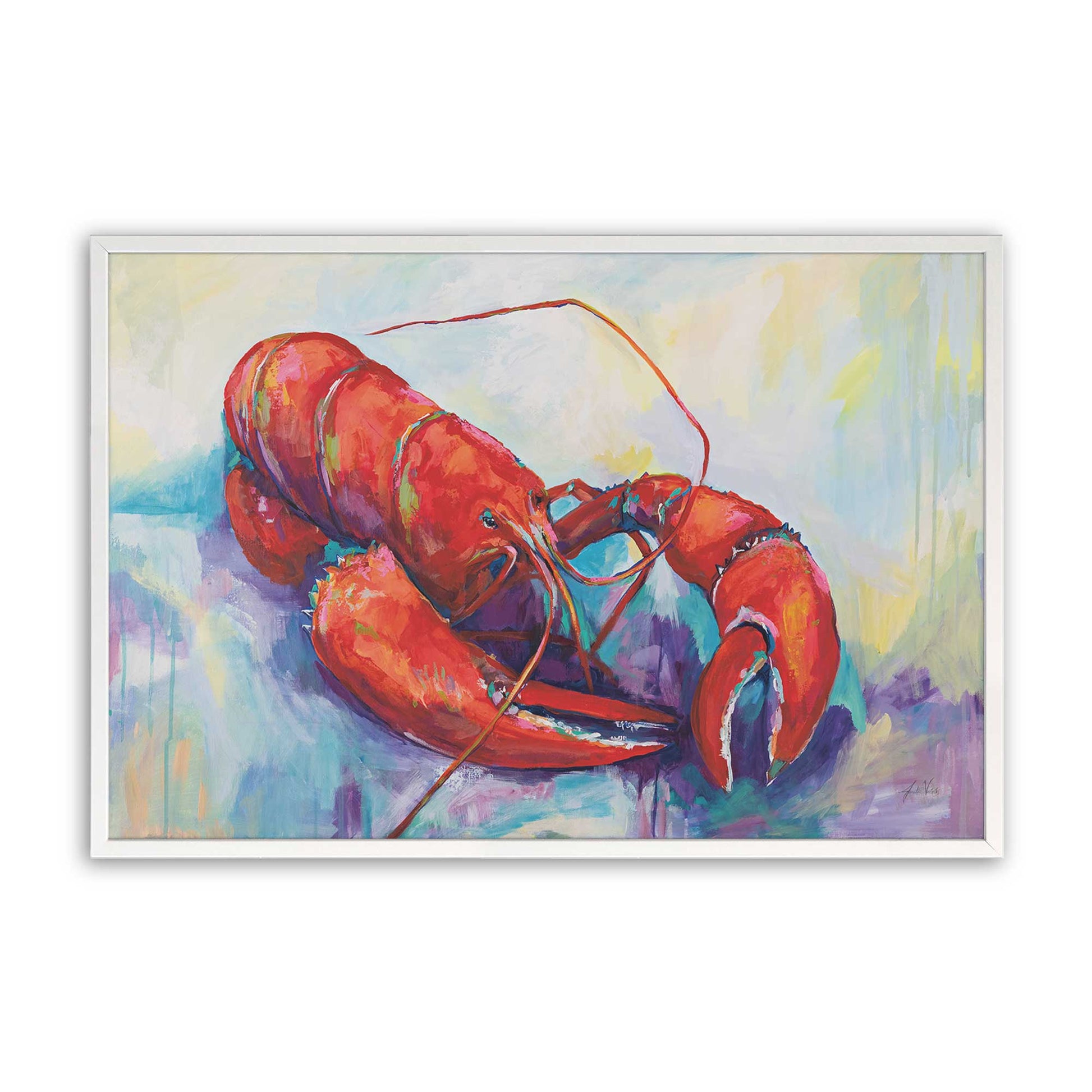 [Color:Opaque White], Picture of art in a Opaque White frame