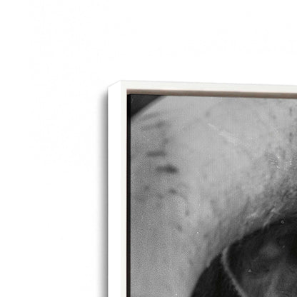 [Color:Opaque White], Picture of art in a White frame at an angle