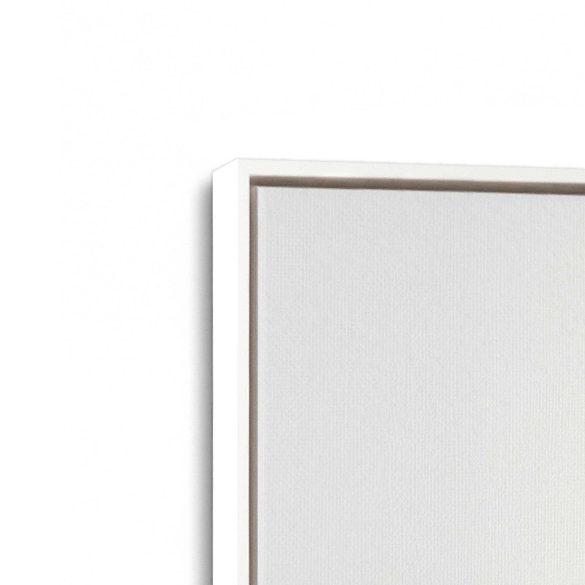 [Color:Opaque White], Picture of art in a White frame at an angle