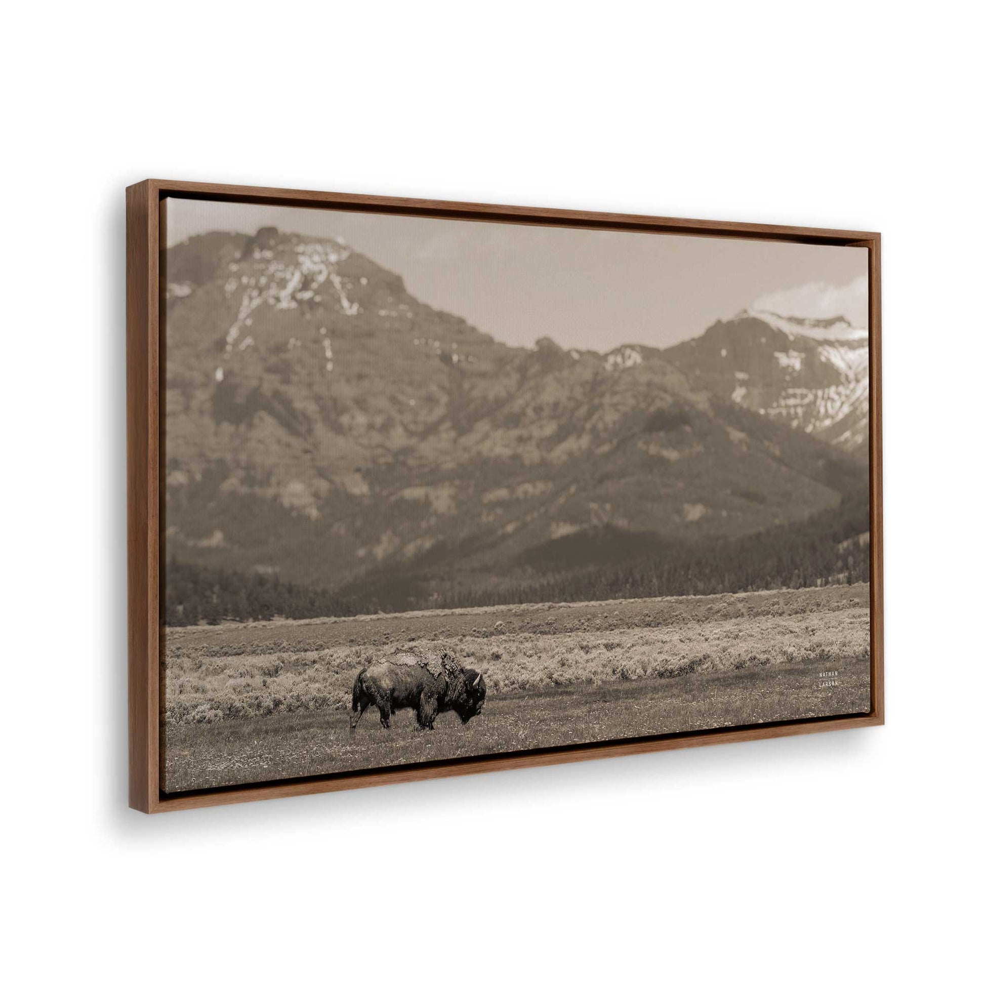 [Color:Walnut], Picture of the corner of the art