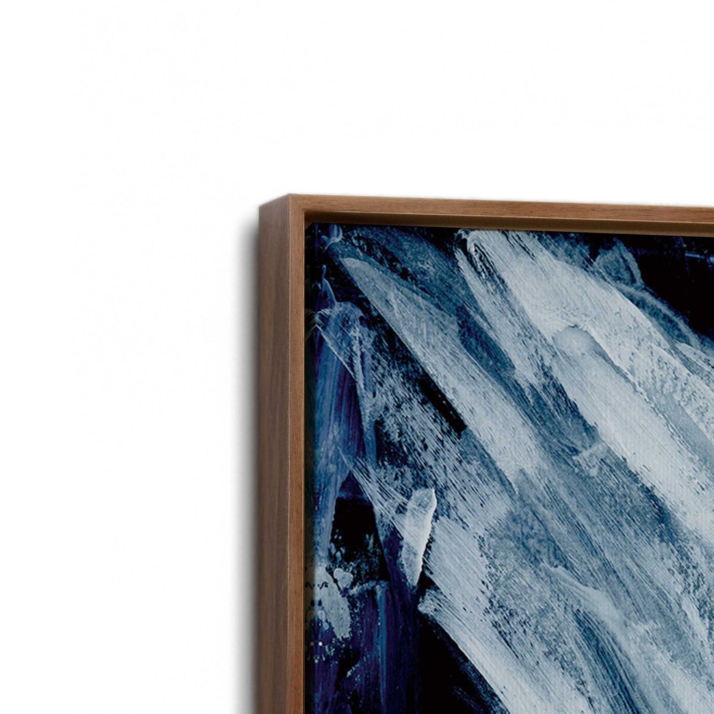 [Color:Walnut], Picture of art in a Walnut frame at an angle