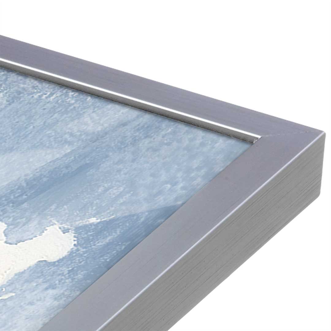 [Color:Polished Chrome], Picture of art in a Polished Chrome frame at an angle