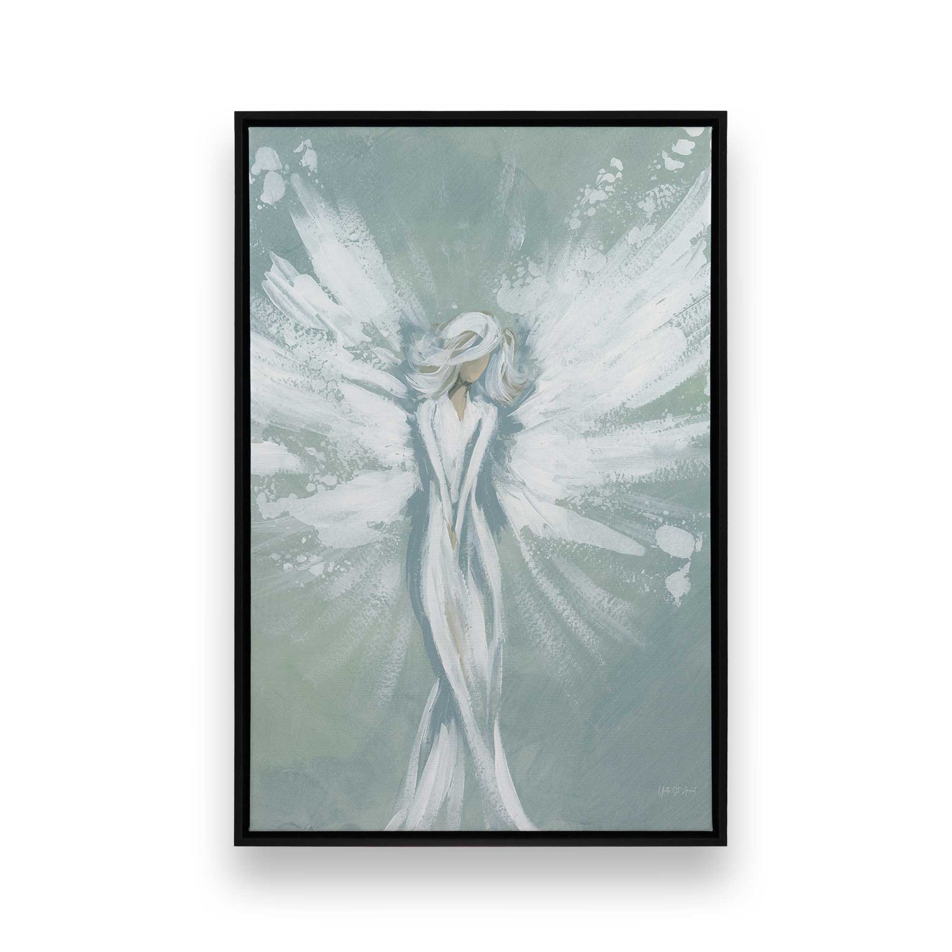 [Color:Satin Black], Picture of art in a Satin Black frame