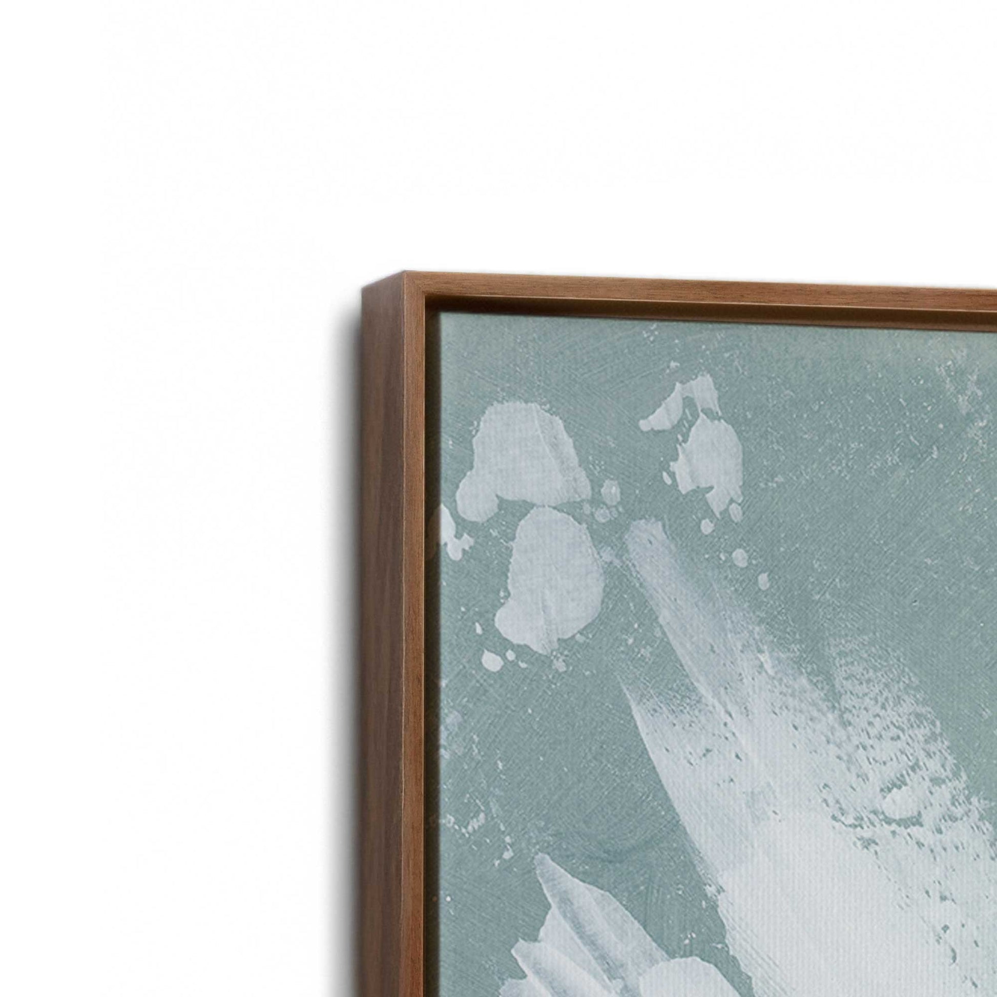 [Color:Walnut], Picture of art in a Walnut frame at an angle