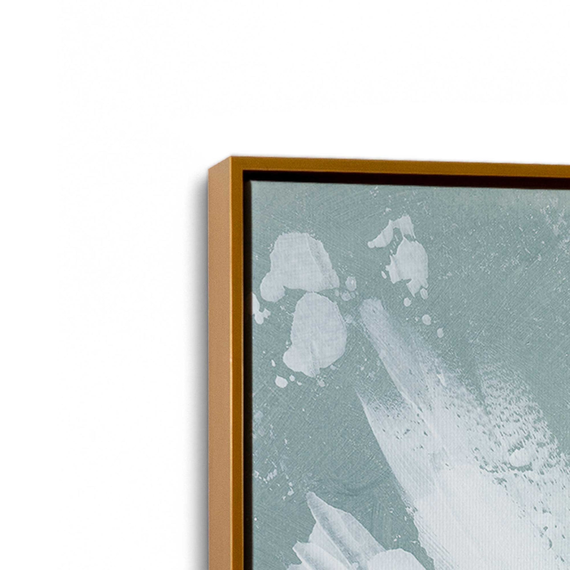 [Color:Polished Gold], Picture of art in a Polished Gold frame at an angle