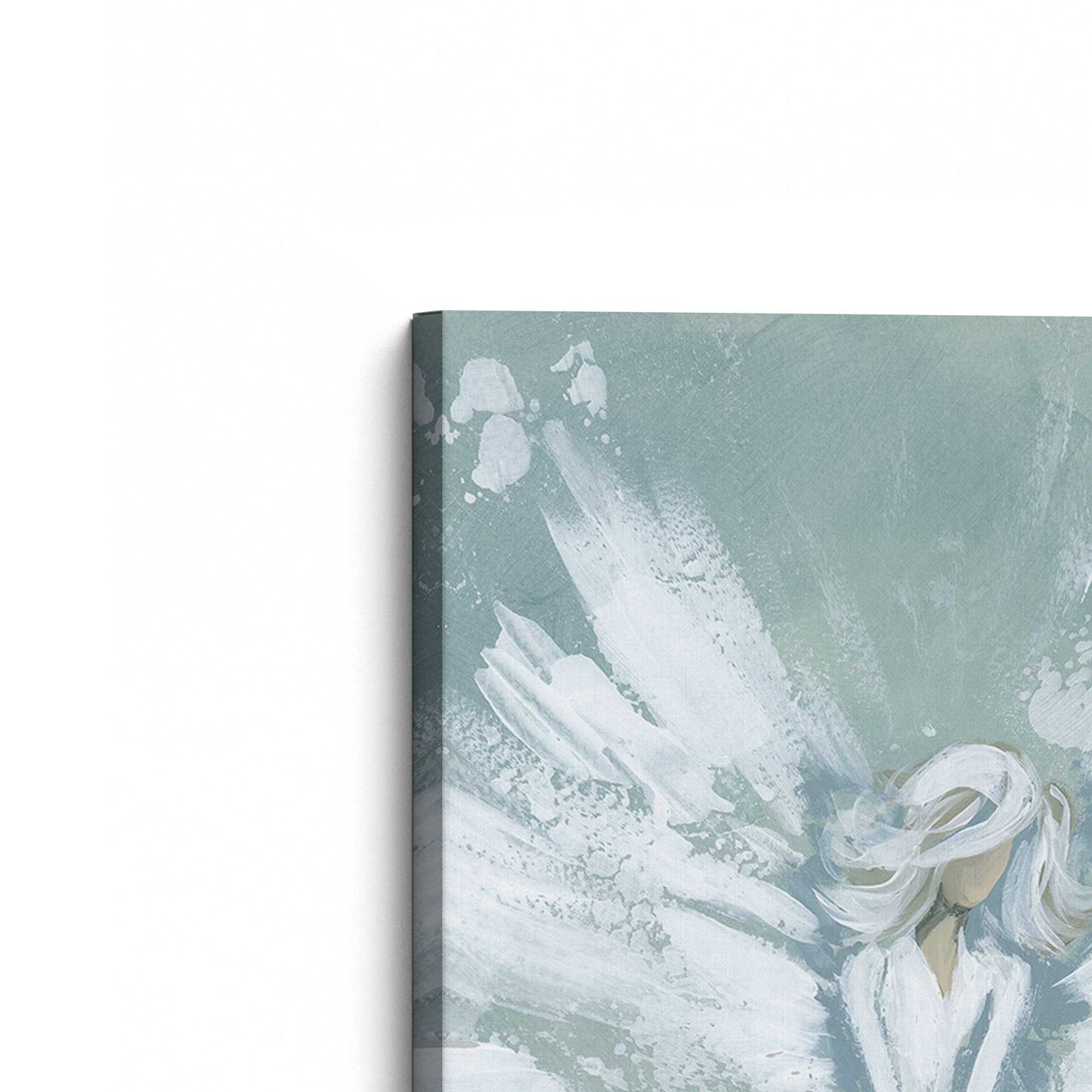 [Color:Stretched Canvas], Picture of the corner of the art