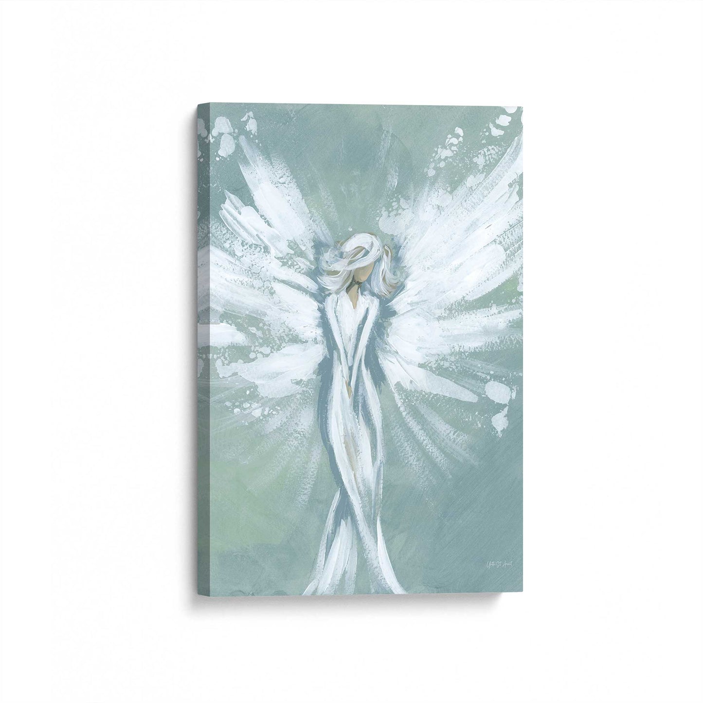 [Color:Stretched Canvas], Picture of art at an angle