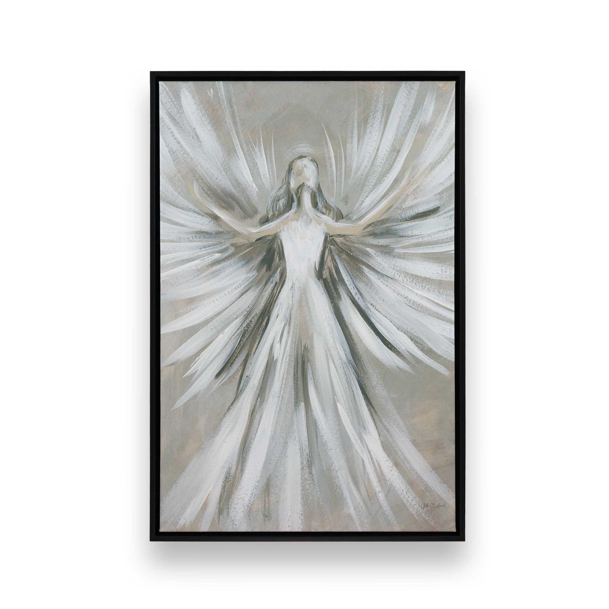 [Color:Satin Black], Picture of art in a Satin Black frame