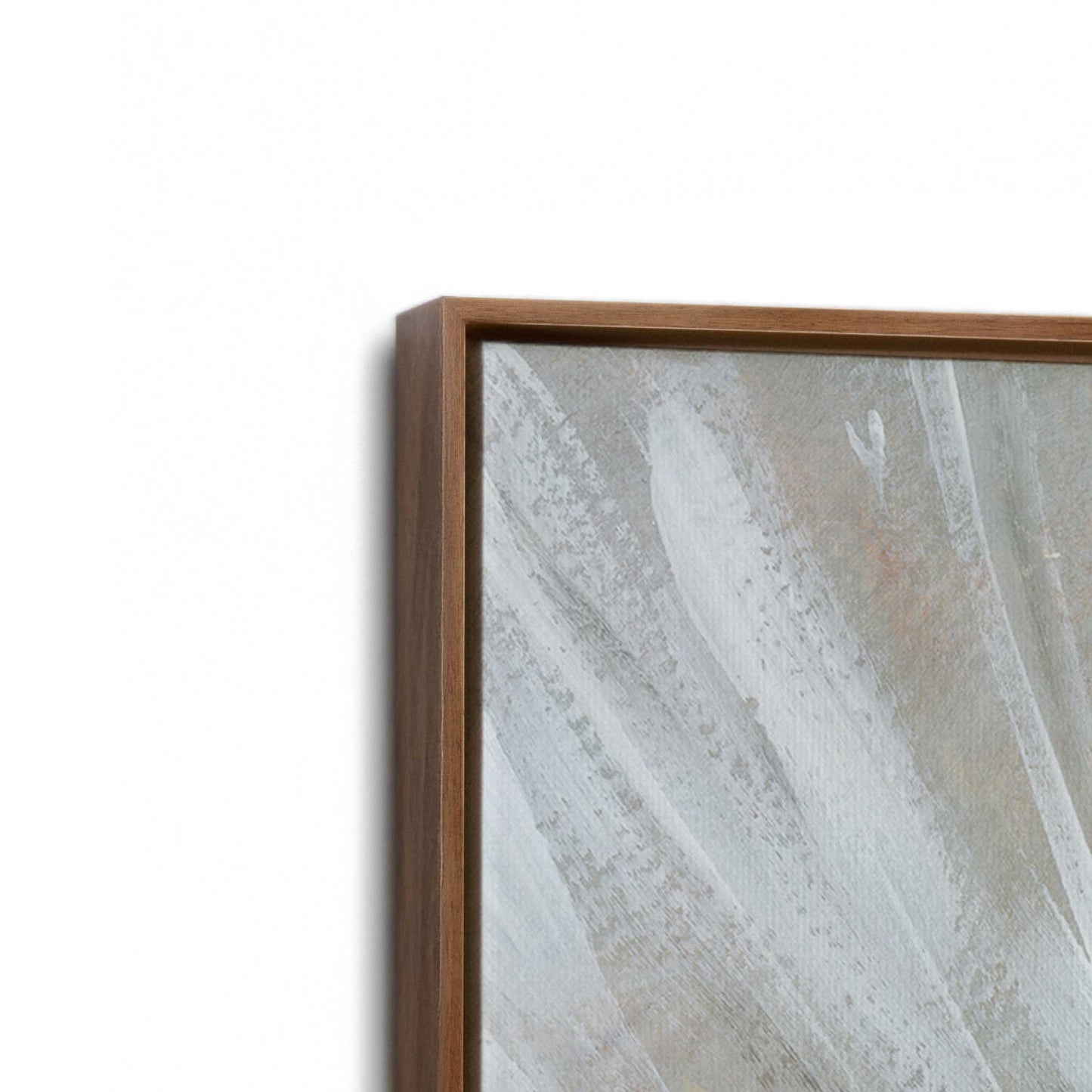 [Color:Walnut], Picture of art in a Walnut frame at an angle