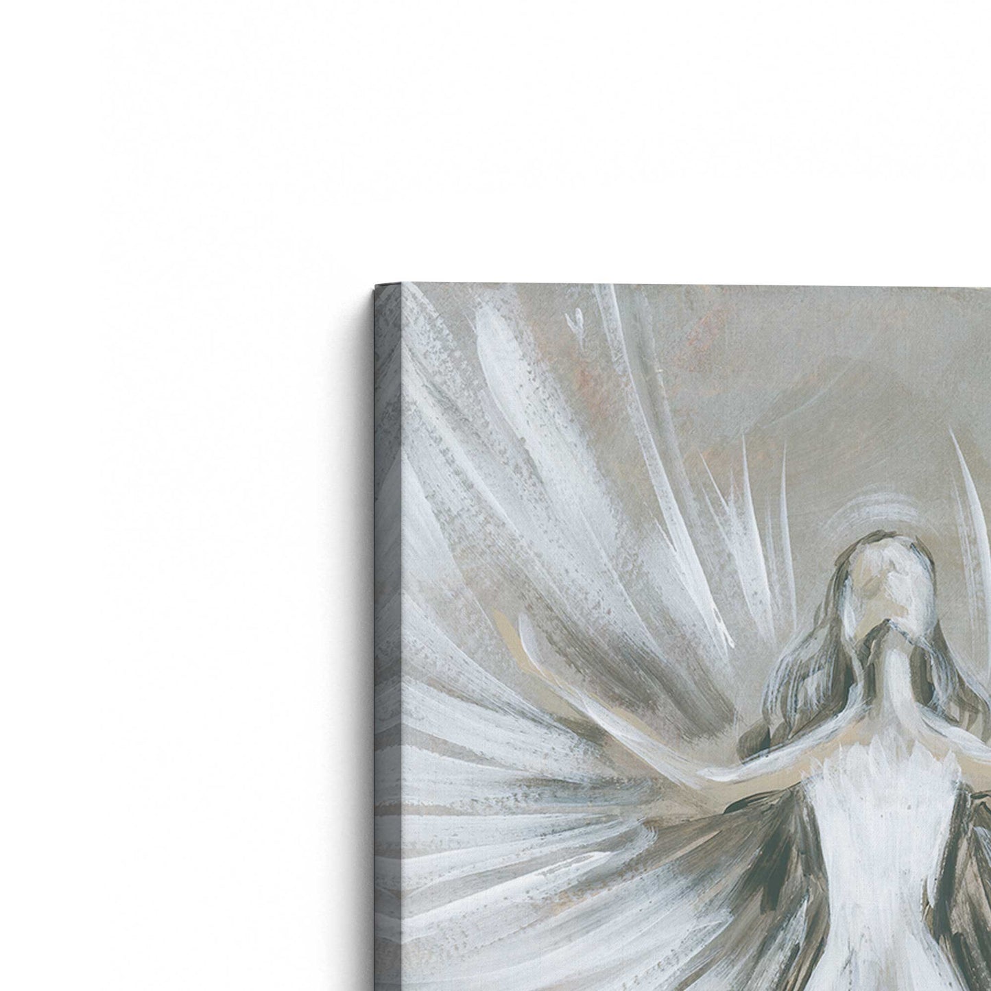 [Color:Stretched Canvas], Picture of the corner of the art