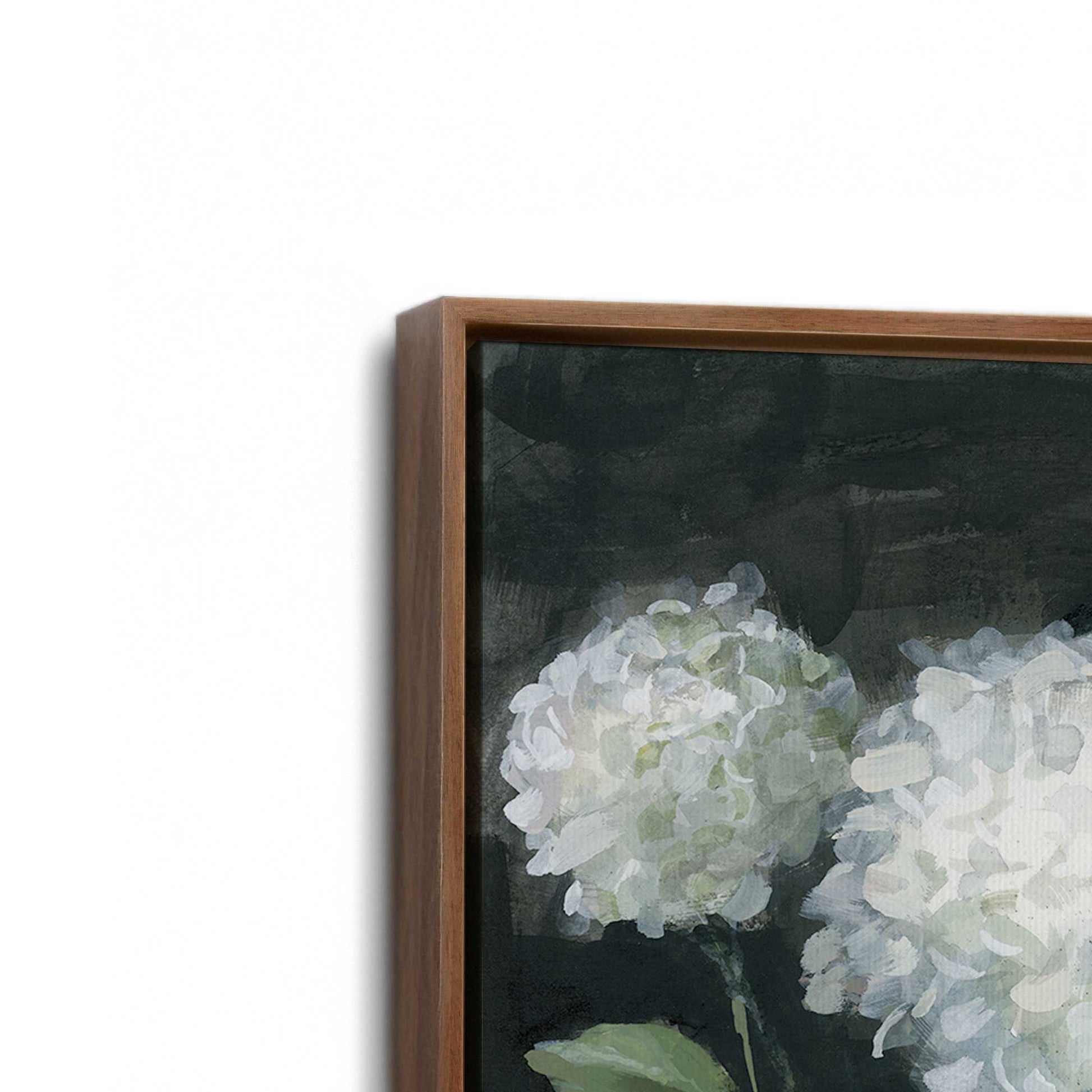 [Color:Walnut], Picture of art in a Walnut frame at an angle