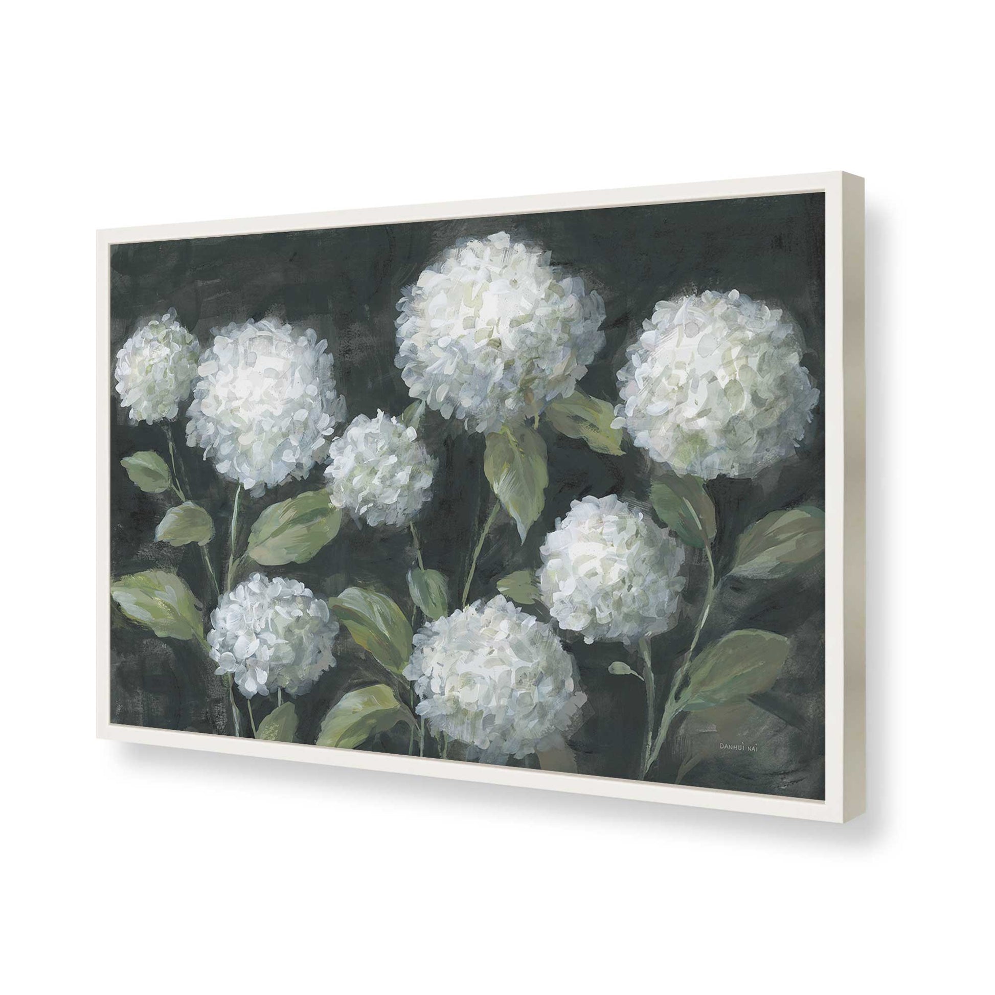 [Color:Opaque White], Picture of art in a Opaque White frame of the corner