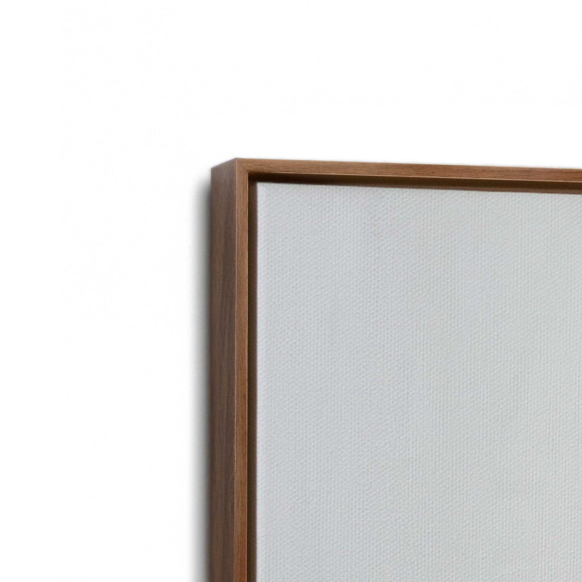[Color:Walnut], Picture of art in a Walnut frame at an angle