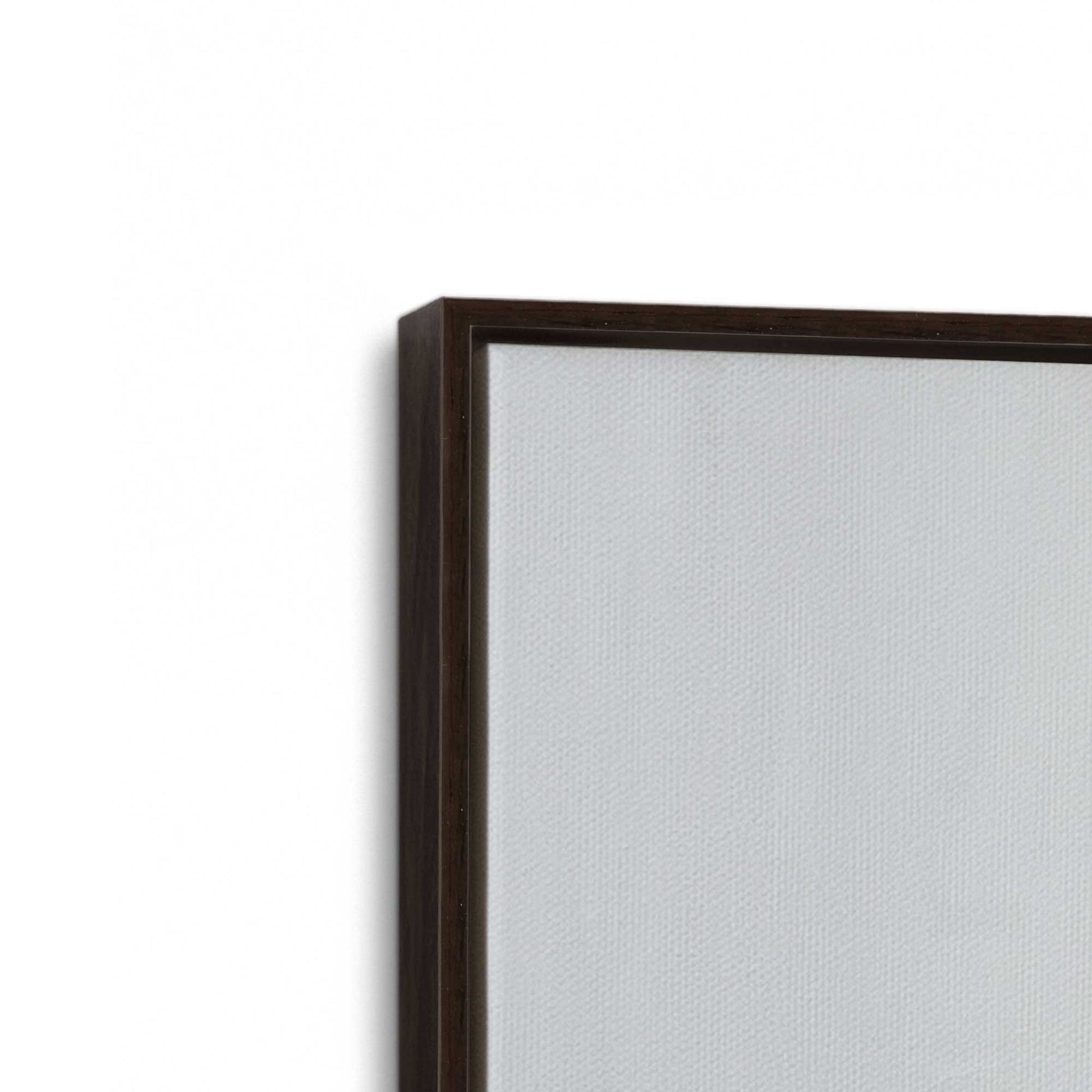 [Color:Espresso], Picture of art in a Espresso frame at an angle