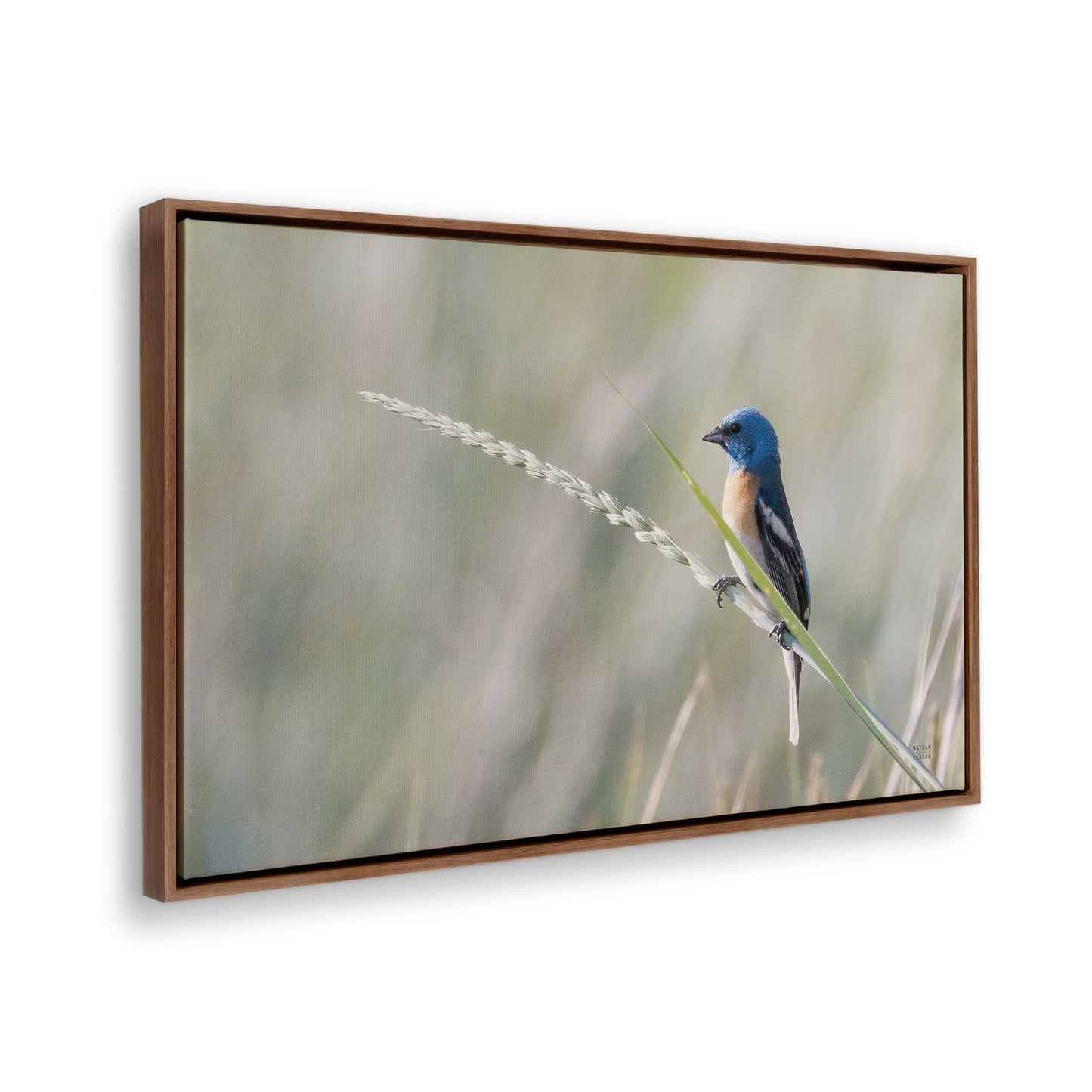 [Color:Walnut], Picture of the corner of the art