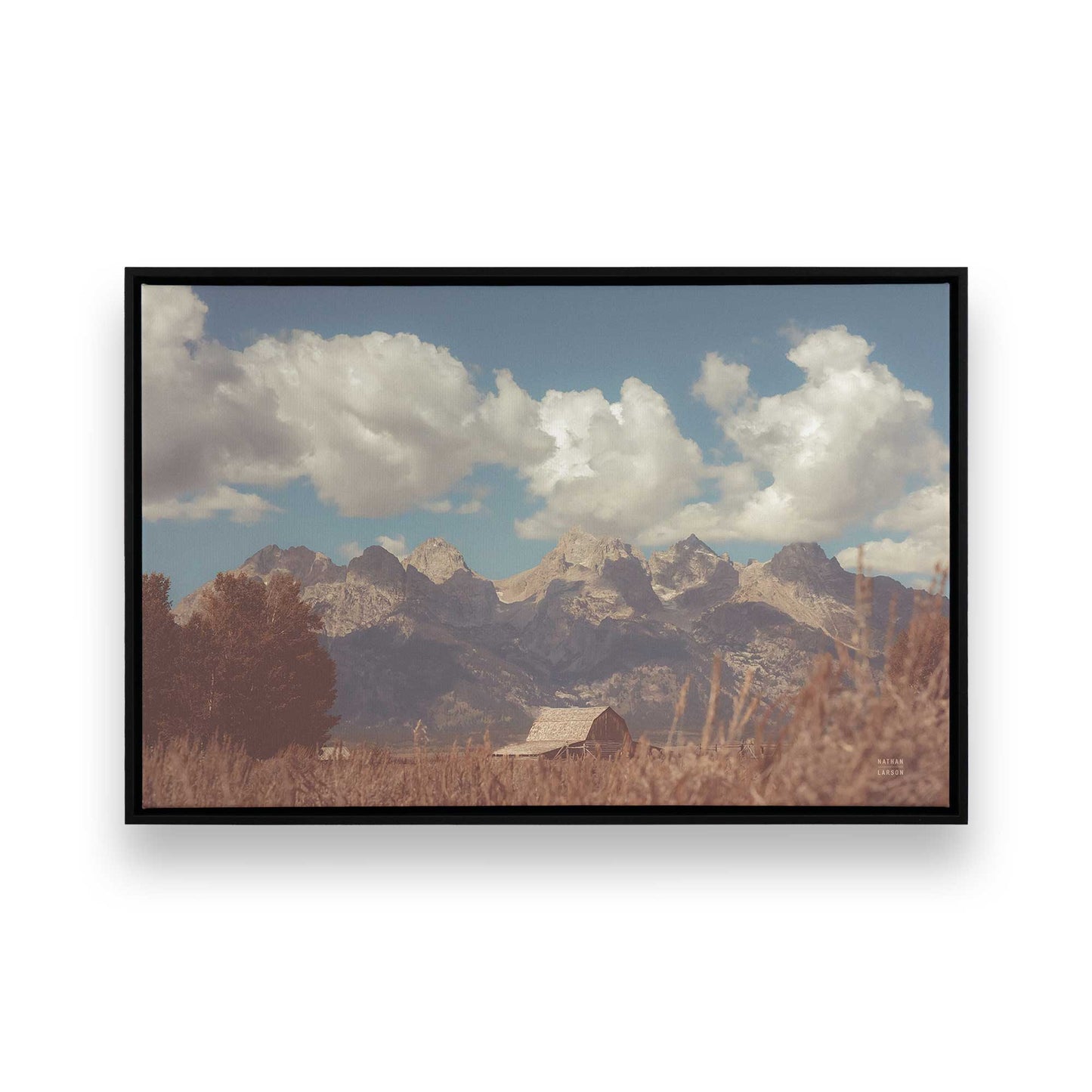 [Color:Satin Black], Picture of art in a Satin Black frame