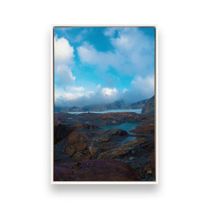 [Color:Opaque White], Picture of art in a White frame