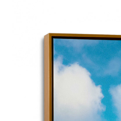 [Color:Polished Gold], Picture of art in a Polished Gold frame at an angle