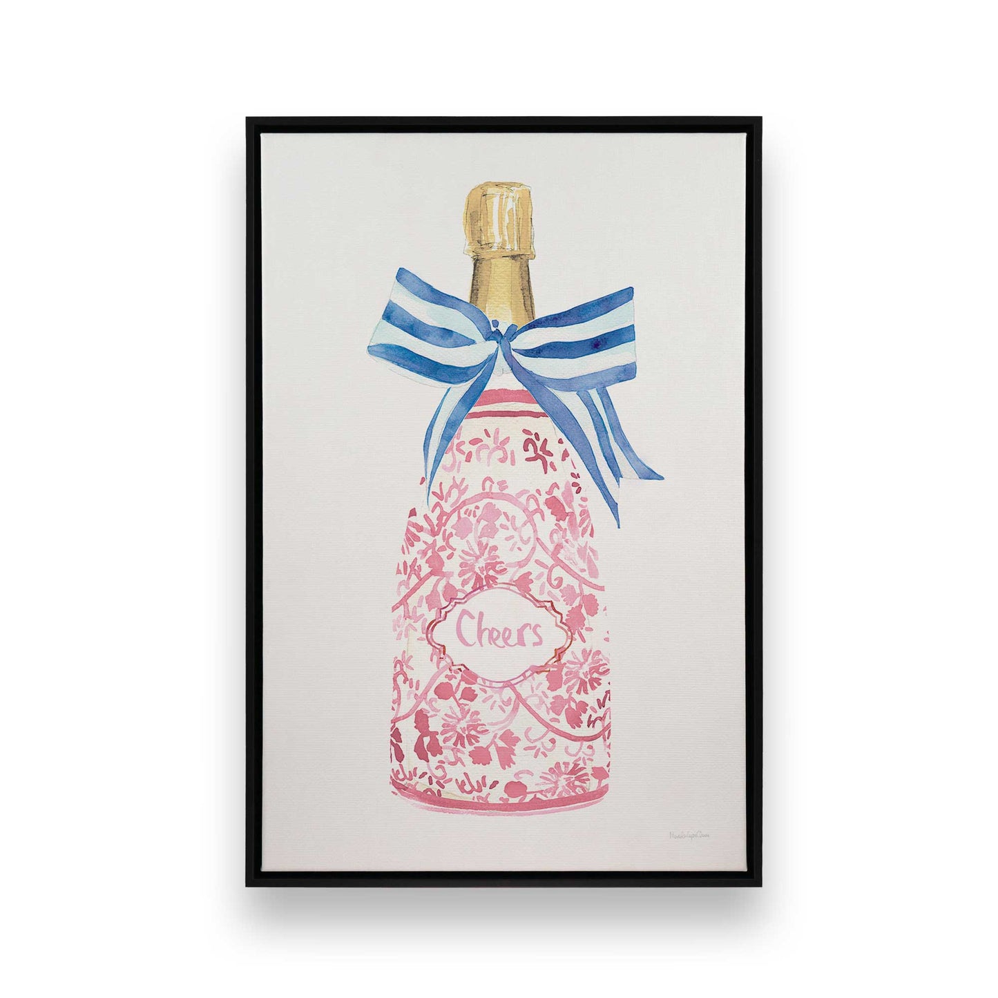 [Color:Satin Black], Picture of art in a Satin Black frame