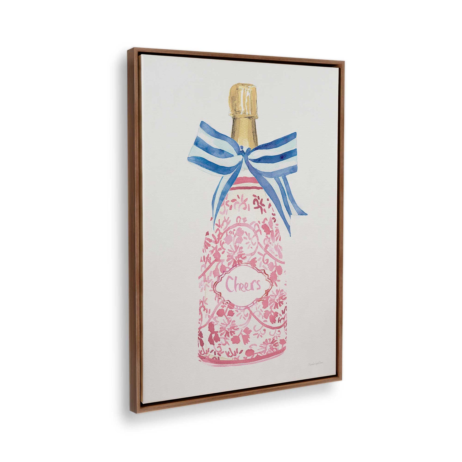 [Color:Walnut], Picture of the corner of the art