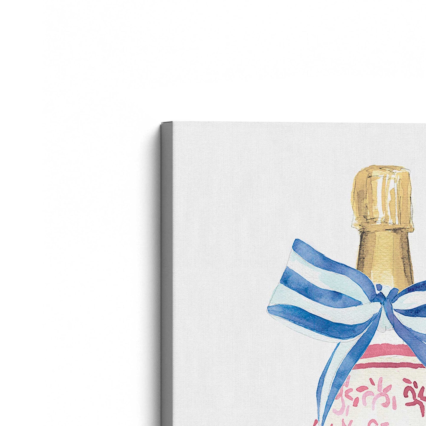 [Color:Stretched Canvas], Picture of the corner of the art